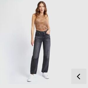 Gap High Rise Loose Gray Petite Jeans